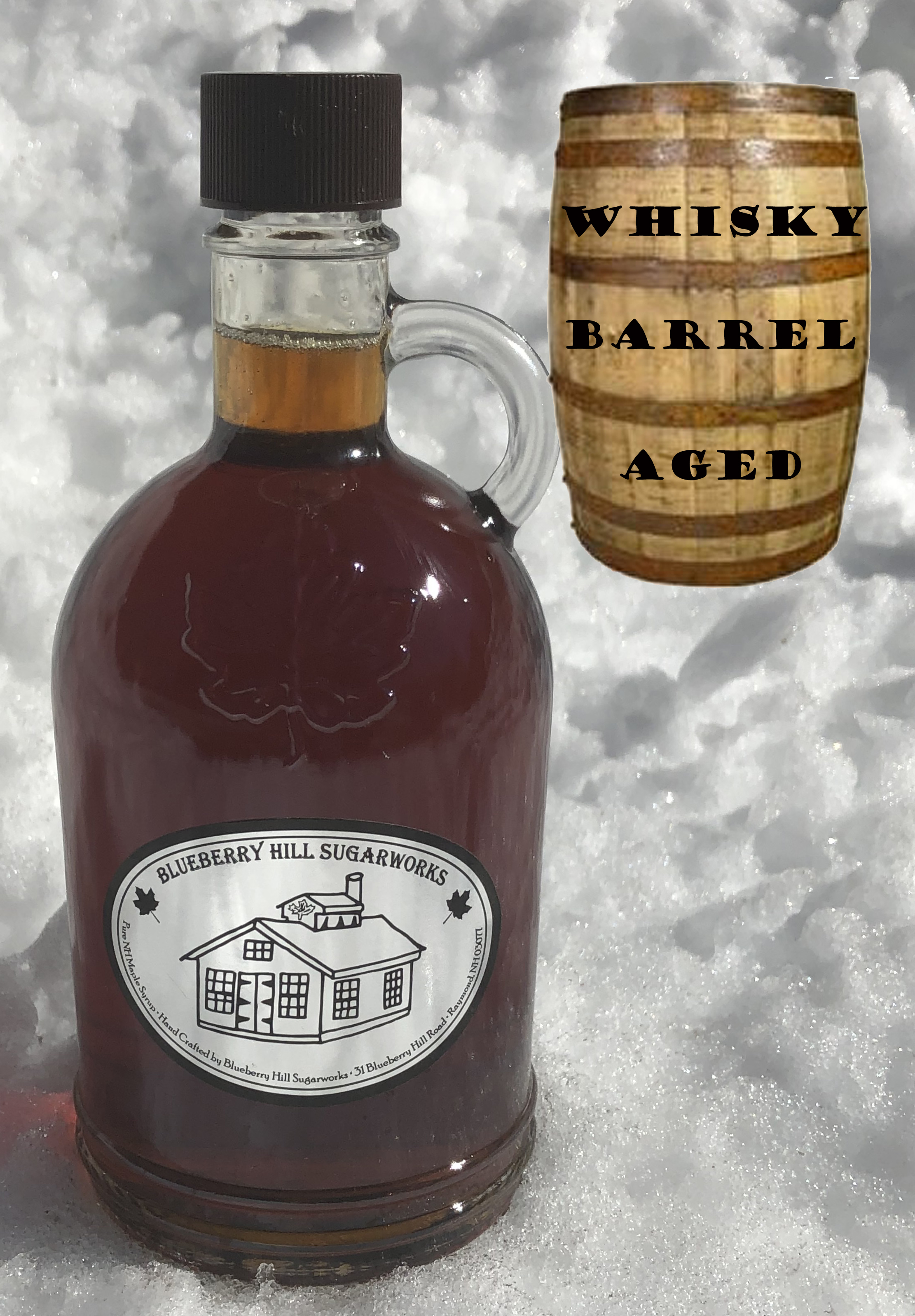 Whisky Barrel Aged Grade A Dark Pure NH Maple Syrup 500ml